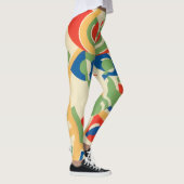  Art Deco Jazz Pochoir Garden Butterflies Leggings (Rechts)