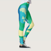 Art Deco Jazz Pochoir Garden Butterflies Leggings (Rechts)