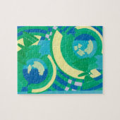 Art Deco Jazz Pochoir Garden Butterflies Legpuzzel (Horizontaal)