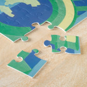 Art Deco Jazz Pochoir Garden Butterflies Legpuzzel (Zijkant)