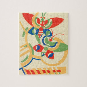  Art Deco Jazz Pochoir Garden Butterflies Legpuzzel