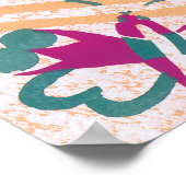 Art Deco Jazz Pochoir Garden Butterflies Poster (Hoek)