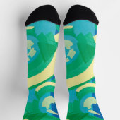  Art Deco Jazz Pochoir Garden Butterflies Sokken (Top)