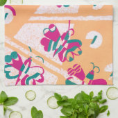  Art Deco Jazz Pochoir Garden Butterflies Theedoek (Gevouwen)