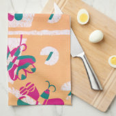  Art Deco Jazz Pochoir Garden Butterflies Theedoek (Quarter Fold)