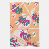  Art Deco Jazz Pochoir Garden Butterflies Theedoek (Verticaal)