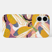  Art Deco Jazz Pochoir Garden Dragonflies Case-Mate iPhone Case (Achterkant (horizontaal))