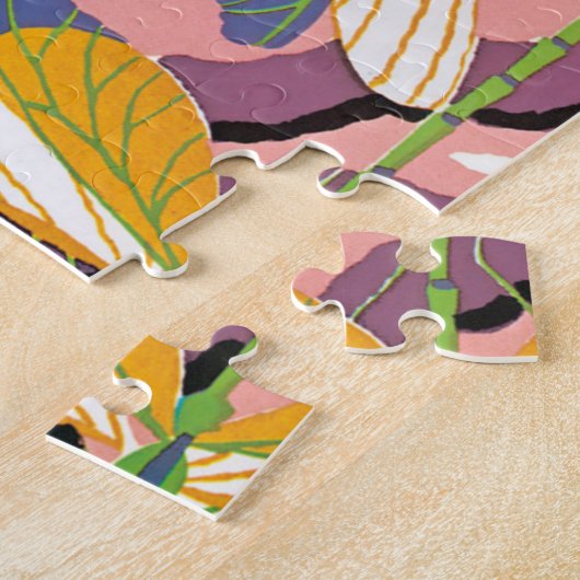  Art Deco Jazz Pochoir Garden Dragonflies Legpuzzel (Zijkant)