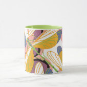 Art Deco Jazz Pochoir Garden Dragonflies Mok (Midden)