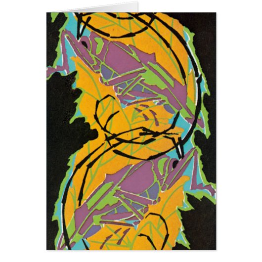  Art Deco Jazz Pochoir Garden Grasshoppers (Voorkant)