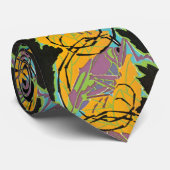 Art Deco Jazz Pochoir Garden Grasshoppers Stropdas (Opgerold)