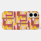 Art Deco Jazz Pochoir Geometrisch Patroon uit de O Case-Mate iPhone Case (Achterkant (horizontaal))