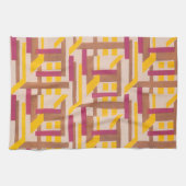 Art Deco Jazz Pochoir Geometrisch Patroon uit de V Theedoek (Horizontaal)