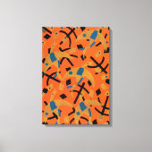 Art Deco Jazz Pochoir Golden Animal Canvas Afdruk (Voorkant)