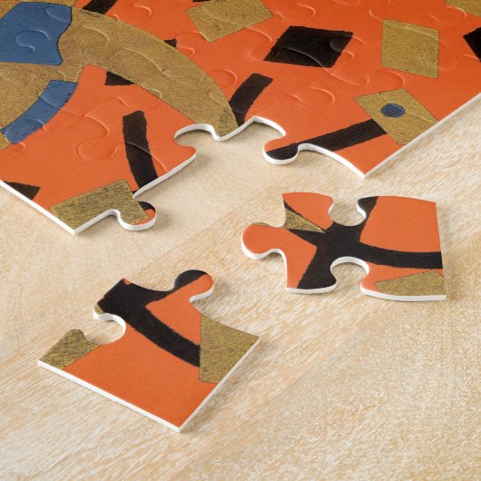  Art Deco Jazz Pochoir Golden Animal Legpuzzel (Zijkant)