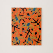  Art Deco Jazz Pochoir Golden Animal Legpuzzel (Verticaal)