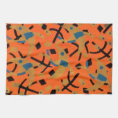 Art Deco Jazz Pochoir Golden Animal Theedoek (Horizontaal)