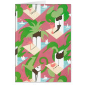  Art Deco Jazz Pochoir Palm Trees en Birds (Voorkant)