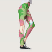 Art Deco Jazz Pochoir Palm Trees en Birds Leggings (Rechts)
