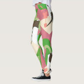  Art Deco Jazz Pochoir Palm Trees en Birds Leggings (Links)