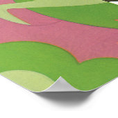  Art Deco Jazz Pochoir Palm Trees en Birds Poster (Hoek)