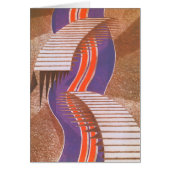 Art Deco Jazz Pochoir Stair Stap Patroon (Voorkant)