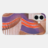 Art Deco Jazz Pochoir Trap Vorm Patroon Case-Mate iPhone Case (Achterkant (horizontaal))