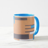 Art Deco Jazz Pochoir uit het verleden, geometrisc Mok (Voorkant rechts)