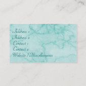 Art Deco Jewels Blue Visitekaartje (Achterkant)