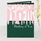  ART DECO  KAART (Gele Bloem)