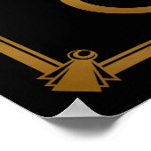 Art Deco-Kaarten en cadeaus voor tafelafdrukken GO Poster (Hoek)