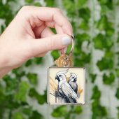 Art Deco Kaketiel Sleutelhanger (Hand)