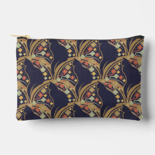 Art Deco Kat Bloem Motief Cosmetische Tassen