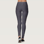 Art Deco Kat Bloem Motief Leggings (Achterkant)