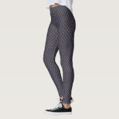 Art Deco Kat Bloem Motief Leggings (Links)