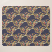 Art Deco Kat Bloem Motief Sherpa Dekens (Voorkant (horizontaal))