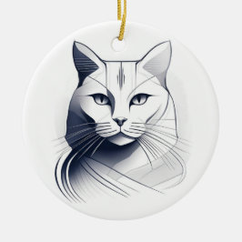 Art Deco kat ornament