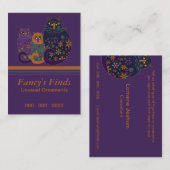 Art Deco-Katten Visitekaartje (Voorkant / Achterkant)