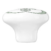 Art Deco keramische greep (Zijkant)