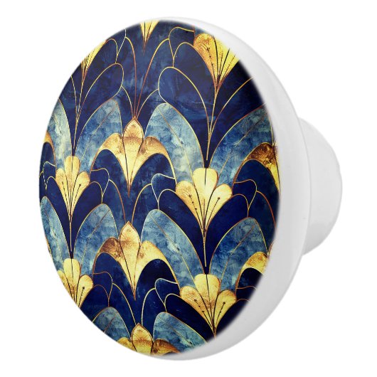 Art Deco Keramische Knop (Rechts)