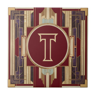 Art Deco keramische tegel Tegeltje