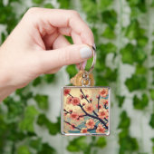 Art Deco Kersenbloesem Sleutelhanger (Hand)