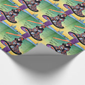 Art Deco-kerst Cadeaupapier (Hoek)