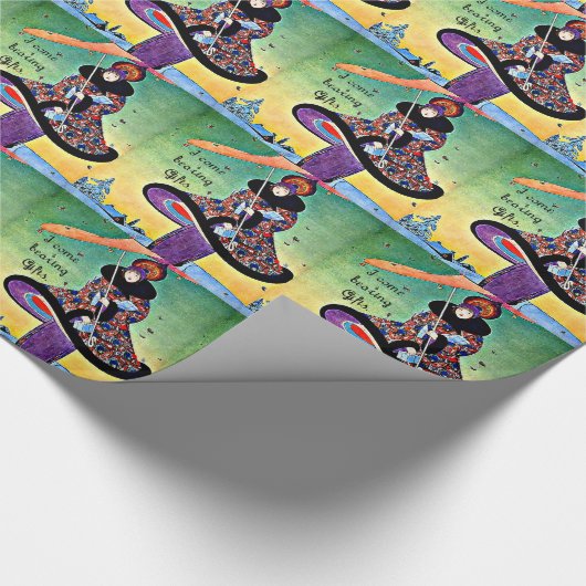 Art Deco-kerst Cadeaupapier (Hoek)