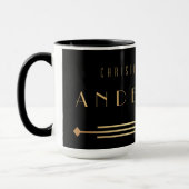 Art deco Kerst elegante koffiemok Mok (Links)