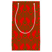Art Deco-kerst Klein Cadeauzakje (Voorkant)