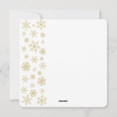 Art Deco Kerst Luxe Gouden Bogen en Geschenken Feestdagenkaart (Achterkant)