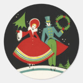  Art Deco Kerst stickers (Voorkant)