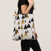 art deco kerstbomen boodschappentas tote bag (Dichtbij)