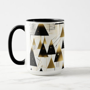 art deco kerstbomen koffiemok mok